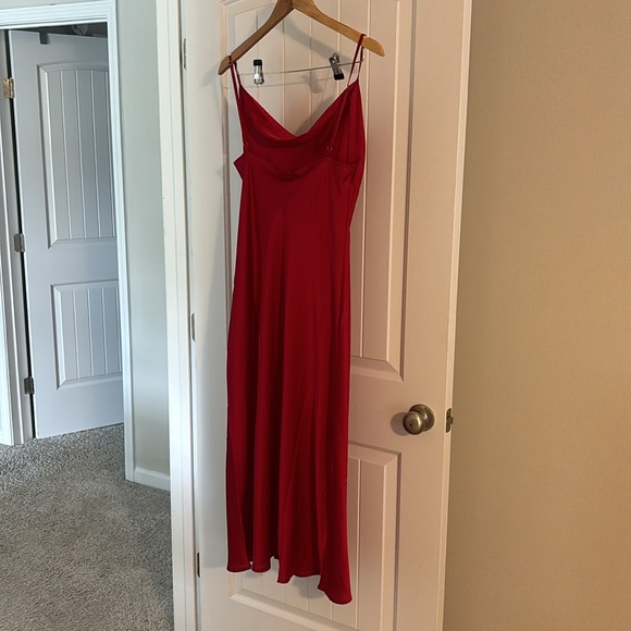 Red Slip Dress - Picture 3 of 3